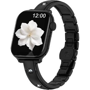 Slim Stainless Steel Band Compatible with Apple Watch Series 11-1 Ultra3-1 in Kuwait