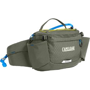 CamelBak M.U.L.E. 5 عبوات خصر مرطبة مع خزان قطني 50 أونصة، حمل ثابت وتخزين ذكي للدراجات الجبلية وركوب الحصى، زيتوني مغبر 2.0 in Kuwait