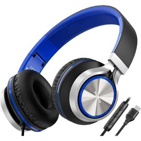 USB Type C Wired Headphones, Over-Ear Headphones for School with Microphone in Saudi Arabia