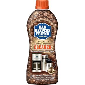 Bar Keepers Friend Coffee Maker Cleaner (2 x 12 oz) Removes Stains & Oily Residue from Espresso Machines, Carafes, Thermos, Drip Coffee Pots, Single-Cup Coffee Makers & More in Kuwait