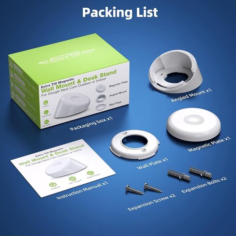 Magnetic Wall Mount/Desk Stand for Google Nest Cam Outdoor/Indoor (Battery) in Kuwait