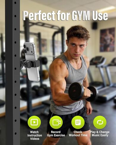 OQTIQ Magnetic Phone Holder for Gym, Strong Magnetic Mount, 360° Rotation in Kuwait