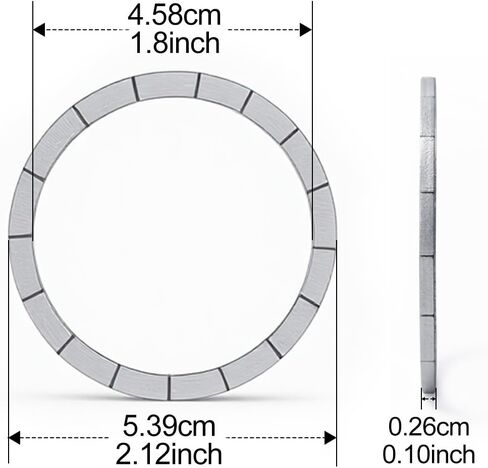 2 Pack Magnet Ring Circle for DIY, 3D Print Compatible with MagSafe for Accessories Side (Not for Phone Case) in Kuwait