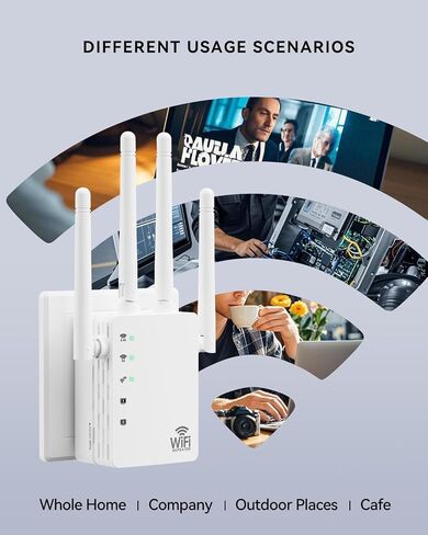 2026 WiFi Extenders Signal Booster with Dual Band 5GHz/2.4GHz, Long Range Up to 13888 sq. ft & 150+ Devices, Internet Extender WiFi Booster, WiFi Extenders Signal Booster for Home and Outdoors in Saudi Arabia