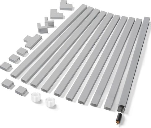 Cord Cover Wall Kit, YCLYC 157in Wire Covers for Cords - TV Cord Hider for 1 Thick Wire, Cable Hider for Wall Mount TV, Cable Cover Raceway White 10 x L15.7", W0.78" H0.4" in Kuwait