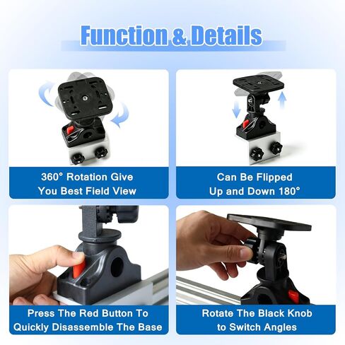 Fish Finder Mounting Base Bracket for 90 Degree Boat Track System/Versatrack System/Lund Sport Track/G3/Lowe/Bass Tracker/Ranger Track Fish Finder Brackets Rotating GPS Plate in Kuwait