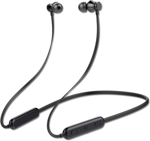Bluetooth Headphones Neckband 20Hrs Playtime V5.0 Wireless Headset Sport Noise Cancelling Earbuds w/Mic for Gym Running Compatible with iPhone Samsung Android (Black) in Kuwait