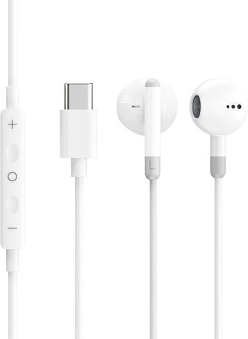5 Pack Upgraded USB C Headphones for iPhone 17/16/15 Pro Max iPad Plus TypeC Earphones with Microphone Volume Control USBC Wired Earbuds USB Type C Earphone for Samsung S26/S25(1.2M/4Ft) in Saudi Arabia