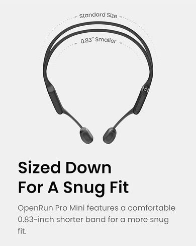 SHOKZ OpenRun Pro Mini - Premium Bone Conduction Open-Ear Bluetooth Sport Headphones (Renewed) in Kuwait