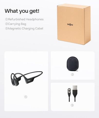 SHOKZ OpenRun Pro Mini - Premium Bone Conduction Open-Ear Bluetooth Sport Headphones (Renewed) in Kuwait