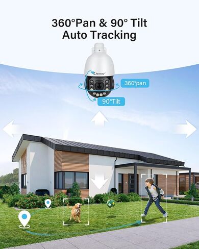 Jennov 6MP PoE IP Camera Outdoor with Pan Tilt 20X Optical Zoom in Kuwait