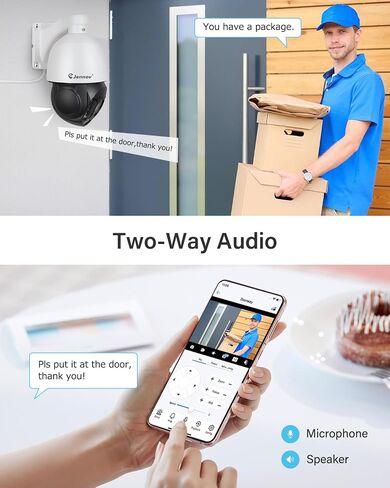 Jennov 6MP PoE IP Camera Outdoor with Pan Tilt 20X Optical Zoom in Kuwait