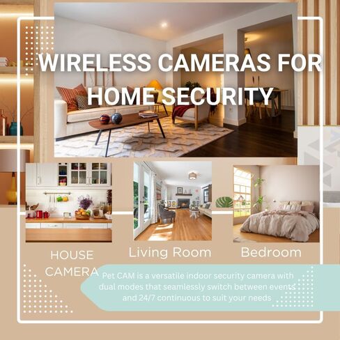 RECSENTRYNO.74K Wireless Cameras Mini Small Security Wall Outlet WiFi Camera Indoor Camera for Home Security【Upgraded】 (CAM) Not Supporting 5G in Kuwait