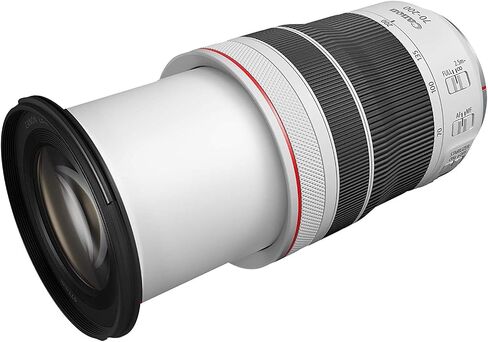 Canon RF 70-200mm F4 L عبارة عن عدسة USM لكاميرات RF ذات الإطار الكامل بدون مرآة، حزمة تكبير تليفوتوغرافي 4318C002 مع حقيبة ظهر للتصوير الفوتوغرافي ديكو جير + مجموعة مرشح + بطاقة 64 جيجابايت + ملحقات صور فيديو in Kuwait