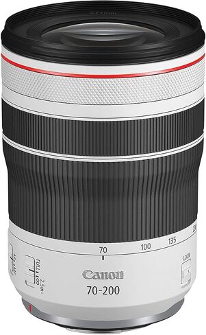 Canon RF 70-200mm F4 L عبارة عن عدسة USM لكاميرات RF ذات الإطار الكامل بدون مرآة، حزمة تكبير تليفوتوغرافي 4318C002 مع حقيبة ظهر للتصوير الفوتوغرافي ديكو جير + مجموعة مرشح + بطاقة 64 جيجابايت + ملحقات صور فيديو in Kuwait