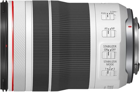 Canon RF 70-200mm F4 L عبارة عن عدسة USM لكاميرات RF ذات الإطار الكامل بدون مرآة، حزمة تكبير تليفوتوغرافي 4318C002 مع حقيبة ظهر للتصوير الفوتوغرافي ديكو جير + مجموعة مرشح + بطاقة 64 جيجابايت + ملحقات صور فيديو in Kuwait