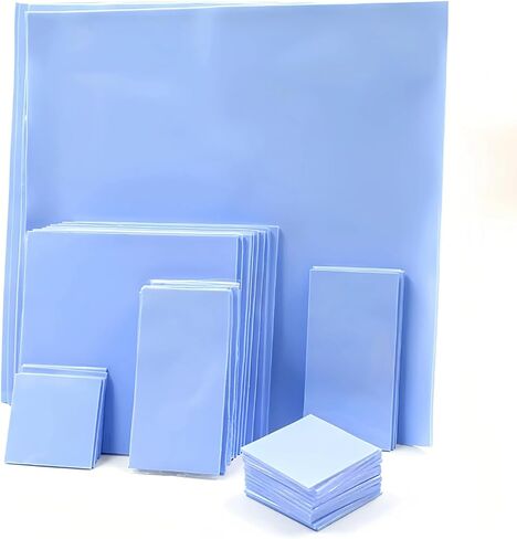 Thermal Silicone Pad Double Sided Adhesive Heat Transfer Sheet CPU GPU Laptop Electronic Cooling Shim Blue 100 * 100*T:3mm-1pcs in Saudi Arabia