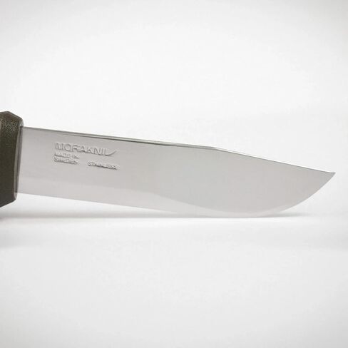 Morakniv Mora 2000 Stainless Steel Fixed-Blade Knife With Sheath, Olive Green, 4.3 Inch in Saudi Arabia