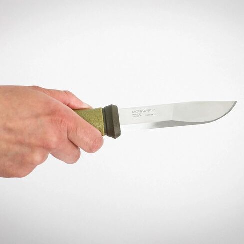 Morakniv Mora 2000 Stainless Steel Fixed-Blade Knife With Sheath, Olive Green, 4.3 Inch in Saudi Arabia