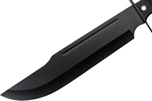 SZCO Full Tang Bowie Knife 15 Inch - Black Camping Knife with D-Guard Handle, Stainless Steel Blade & Sheath - Pocket Knife for Hunting, Camping & Outdoor Uses - Knives for Men in Saudi Arabia