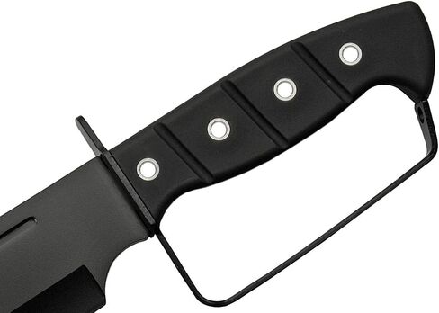 SZCO Full Tang Bowie Knife 15 Inch - Black Camping Knife with D-Guard Handle, Stainless Steel Blade & Sheath - Pocket Knife for Hunting, Camping & Outdoor Uses - Knives for Men in Saudi Arabia