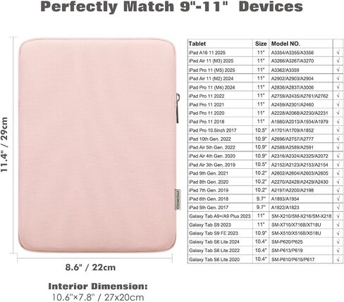 MoKo 9-11 Inch Tablet Sleeve Bag Padded Protetive Carrying Case in Saudi Arabia