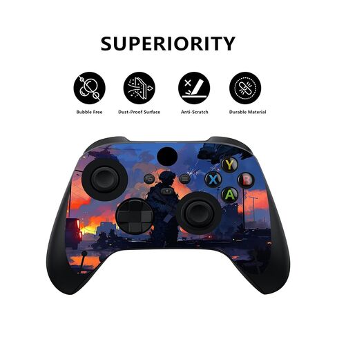 PlayVital Heroic Decision Custom Vinyl Skins for Xbox Core Wireless Controller, Wrap Decal Cover Stickers for Xbox Series X Console Controller in Saudi Arabia