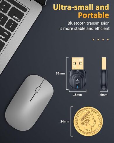 ZEXMTE USB Bluetooth 5.1 Adapter for PC, 50m Long Range Bluetooth Adapter with FPC Antenna, Stable Signal, for PC Desktop Laptop Windows 11/10/8 Plug & Play in Kuwait