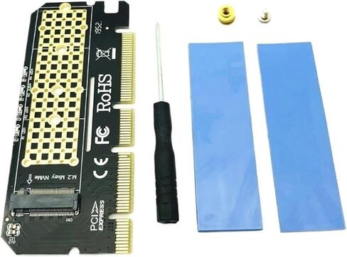 بطاقة محول PCIe x16 M.2 NVMe مع مؤشر LED in Kuwait