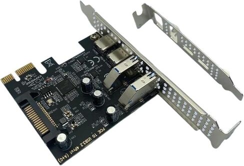 بطاقة PCIe x1 uPD720201 USB3.1 Gen1 Type-A وType-C in Kuwait