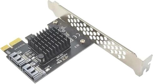 بطاقة محول توسيع PCIe ASM1061 بمنفذين SATA3 بسرعة 6 جيجابت في الثانية in Kuwait