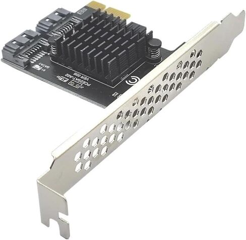 بطاقة محول توسيع PCIe ASM1061 بمنفذين SATA3 بسرعة 6 جيجابت في الثانية in Kuwait