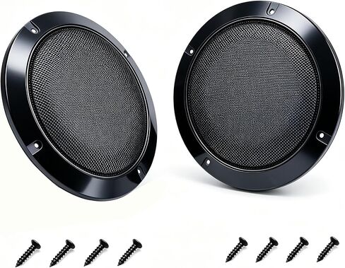 FDXGYH 2 Pack 8 Inch Speaker Grills Cover Metal Mesh Grill [Black] in Kuwait