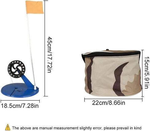 Ice Fishing Tip Up 10Pcs/Set Ice Fishing Flags Set, Automatic Tip-Up Rod Cover with Storage Bag in Kuwait
