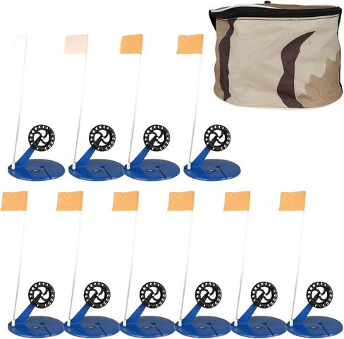 Ice Fishing Tip Up 10Pcs/Set Ice Fishing Flags Set, Automatic Tip-Up Rod Cover with Storage Bag in Kuwait