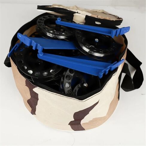 Ice Fishing Tip Up 10Pcs/Set Ice Fishing Flags Set, Automatic Tip-Up Rod Cover with Storage Bag in Kuwait