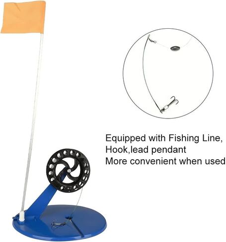 Ice Fishing Tip Up 10Pcs/Set Ice Fishing Flags Set, Automatic Tip-Up Rod Cover with Storage Bag in Kuwait