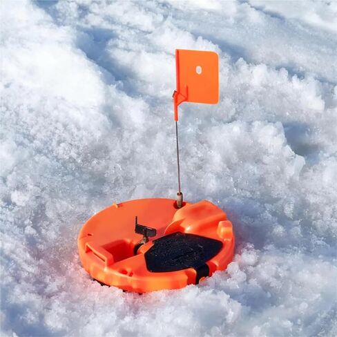 Ice Fishing Tip Up Automatic Ice Fishing Tip-Up with Signal Flag, Freeze-Proof Thermal for Beginners in Kuwait