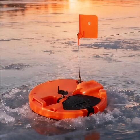 Ice Fishing Tip Up Automatic Ice Fishing Tip-Up with Signal Flag, Freeze-Proof Thermal for Beginners in Kuwait
