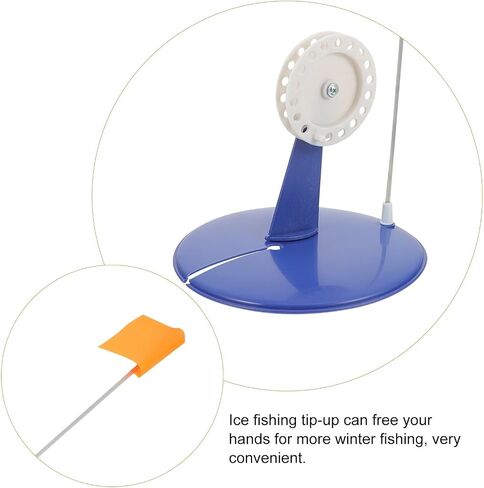 Ice Fishing Tip Up 8 Pcs Strong Ice Fishing Tip-Up Flag Cold Resistant Premium Material for Outdoor Winter Supply in Kuwait