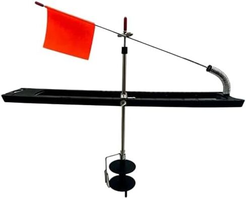 1pcs Ice Fishing Tip up Strike Indicators for Ice Fishing Plier with Orange Flagpole for Freshwater Carp & Ice Fishing Gear Supply in Kuwait