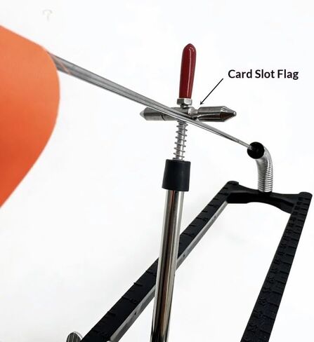 1pcs Ice Fishing Tip up Strike Indicators for Ice Fishing Plier with Orange Flagpole for Freshwater Carp & Ice Fishing Gear Supply in Kuwait
