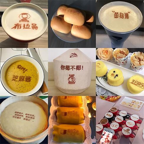 EVEBOT Printpen mini Handheld protable Coffee Print Portable Inkjet Printer Handheld Food safty Grade Food Printer in Bread Cake Machine(Official Package) in Kuwait