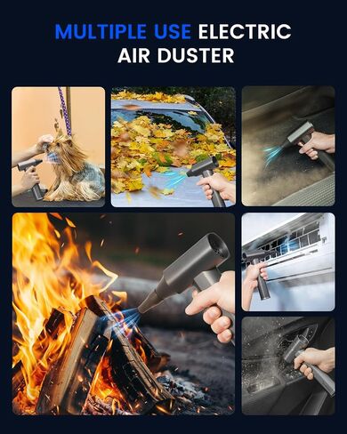 Electric Air Duster, Brushless Powerful Motor, Blower for PC Keyboard, Car in Kuwait