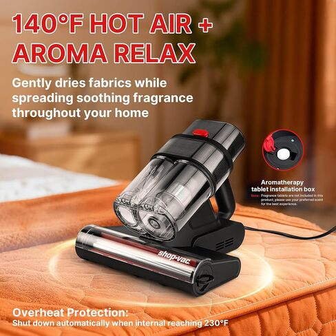 Shop-Vac Mattress Vacuum Cleaner, 14KPa Powerful Bed Vacuum, 5430326 in Saudi Arabia