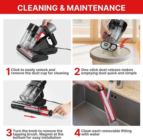 Shop-Vac Mattress Vacuum Cleaner, 14KPa Powerful Bed Vacuum, 5430326 in Saudi Arabia