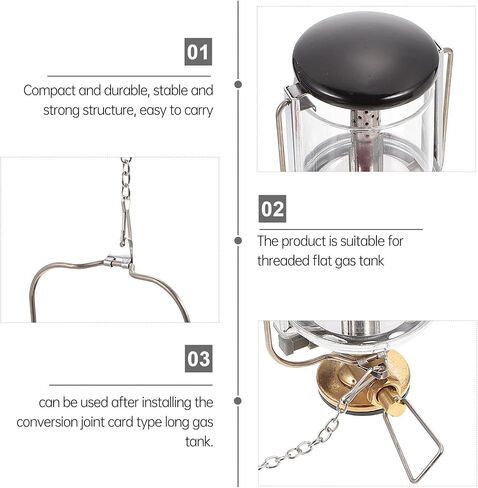 Gas Camping Lantern Outdoor Tent Light Multifunction Fuel-Powered Lamp for Hiking Fishing and Emergency Use in Saudi Arabia