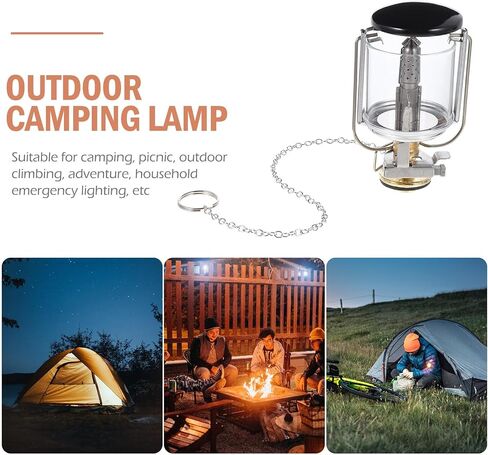 ULTECHNOVO Camping Propane Lantern Outdoor Gas Lantern Small Fuel Lamp with Storage Bag for Tent Lighting and Heating, Portable Gas Light for Hiking and Camping in Saudi Arabia