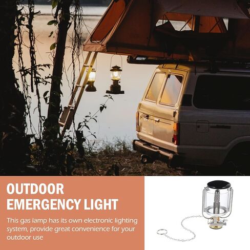 ULTECHNOVO Camping Propane Lantern Outdoor Gas Lantern Small Fuel Lamp with Storage Bag for Tent Lighting and Heating, Portable Gas Light for Hiking and Camping in Saudi Arabia