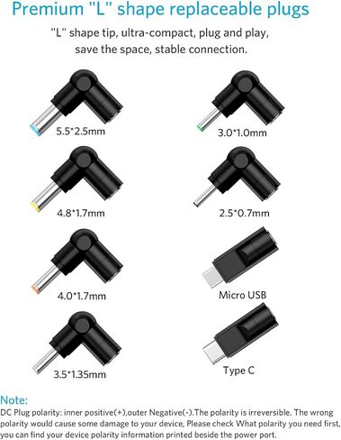 Belker 12W Universal 3V 4.5V 5V 6V 7.5V 9V 12V AC DC Adapter with 8 Tips in Kuwait